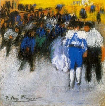 パブロ・ピカソ Painting - 牛追い2 1901年 パブロ・ピカソ